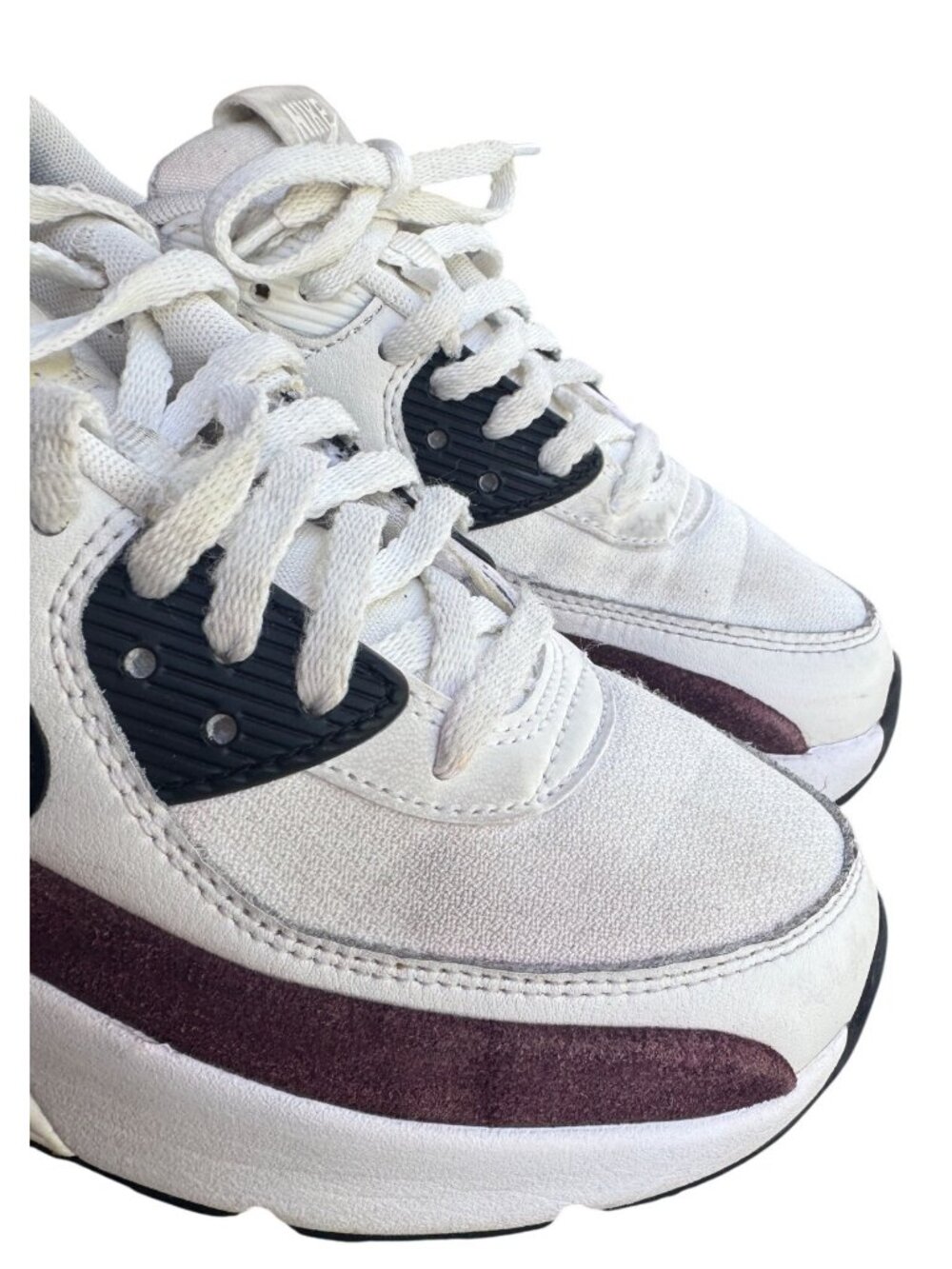 Nike Air Max 90 LV8 Sail Night Maroon FD4328-107 Women Size 7.5 Athletic Sneaker - Picture 10 of 15